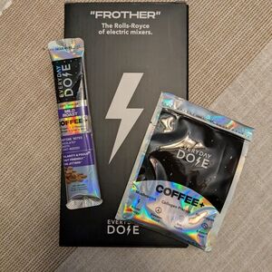 Coffee & Frother Set - Black and Silver